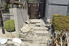 事例3:地震による地盤のずれ