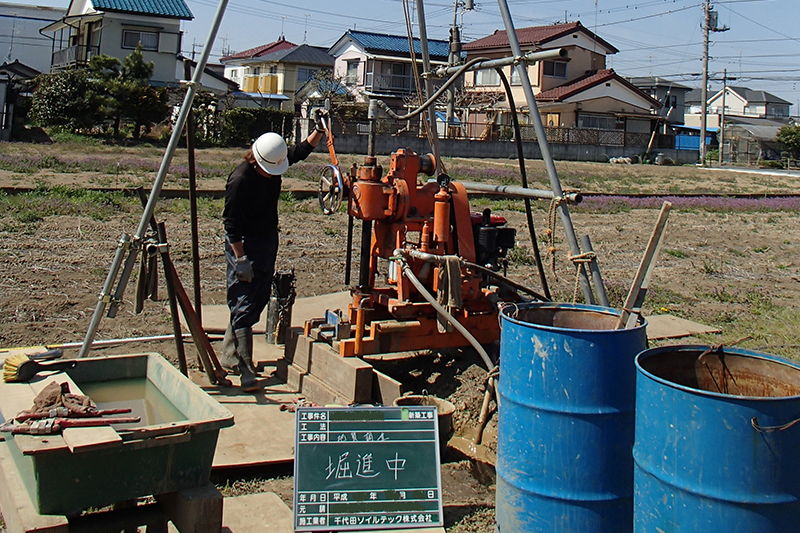 あらゆる地盤に対応した地盤調査